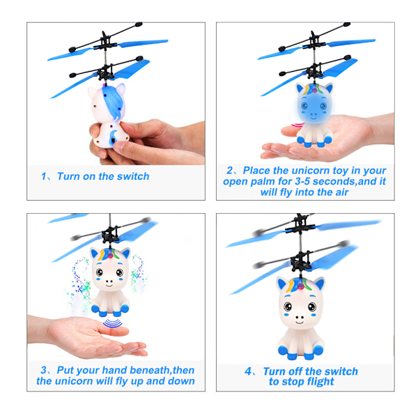 Lentävä lelu LED-valolla, käsin ohjattava helikopterilelu