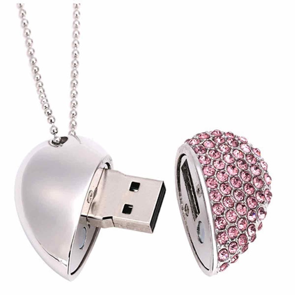 Kreativ Hjerteformet USB Flash Drive 64 GB