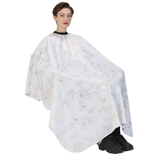 Frisörförkläde - Vattentätt Stort Hårsnitt Förkläde - Salong Styling för Vuxna Självhårklippning, Frisörsalong Nylon Förkläden, Med Justerbar Knappstängning, Frisör &