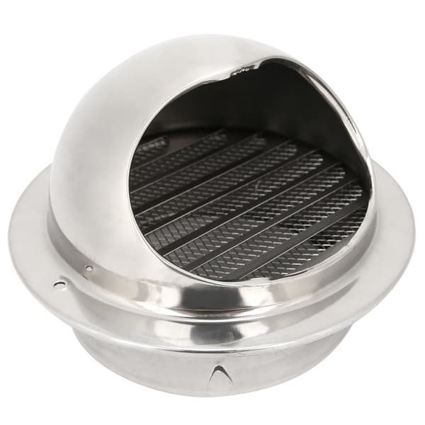 Ventilation Solution, Round Stainless Steel Ventilation Hood Offers Proper Ventilation and Smooth Surface for Your Kitchen or Bathroom