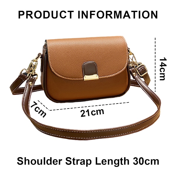 Små Crossbody-väskor för Kvinnor Trendiga Flik-Sadelplånböcker med Axelväska
