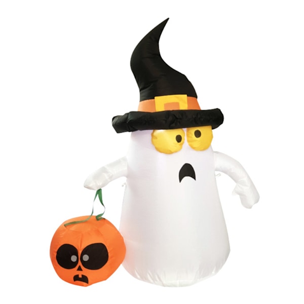 Halloween Inflatable Cute Ghost Inflatable Lift Pumpkin with Build in LED