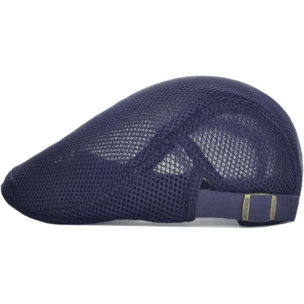 Herrar Andningsbart Mesh Sommarhatt Justerbar Newsboy Beret Ivy Cap Flat Cap