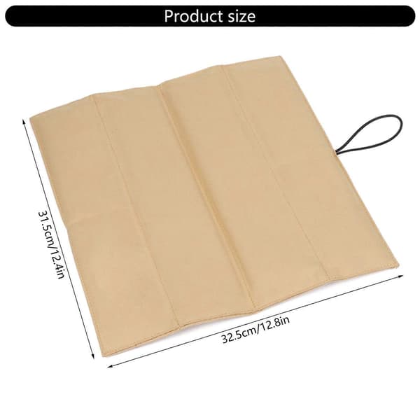 2-pack Practical Foldable Camping Mat Travel-Friendly Seat Mat Reversible Mat for Outdoor Play Tear-Resistant Brown[D] Black