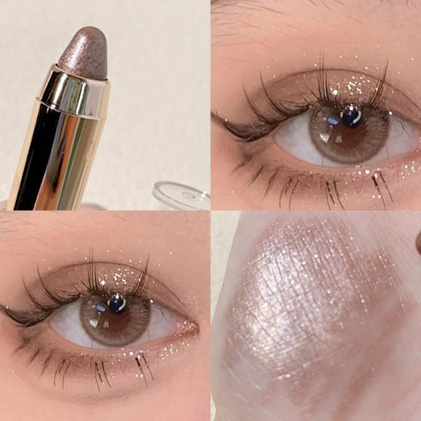 3 st Dubbla spetsar highlighter ögonskugga penna ögonskugga stick pärla ögonmakeup