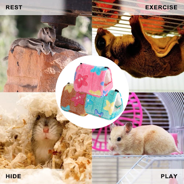 Vintervarm hamsterbädd, marsvinsbo, mjuk liten husdjursbädd