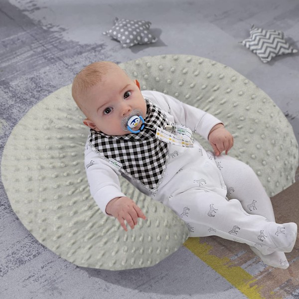 Ammepudebetræk og amme- og flaskefodringsplacering, babysupport, mavetid