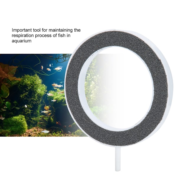 2 st. Akvarium Syre Ökande Luft Aerob Sten Fisktankar Luftpump Bubblor Platta Fiskodling Utrustning Tillbehör