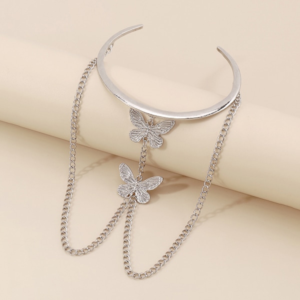 Armband Övre Arm Biceps Manschett Wrap Bangle Armlet Justerbar, Övre Arm Smycken Manschett