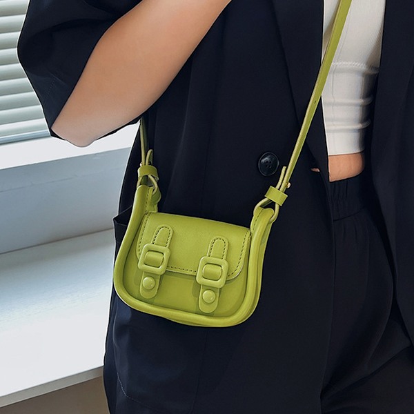 Ny konstlädermode retro handväska enkel axelväska avslappnad crossbody väska