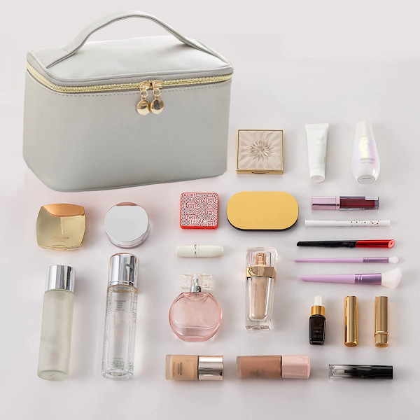 Bærbar Makeuptaske Rejsetaske Lille Kosmetik Kvinders Makeuptaske Lynlås Taske