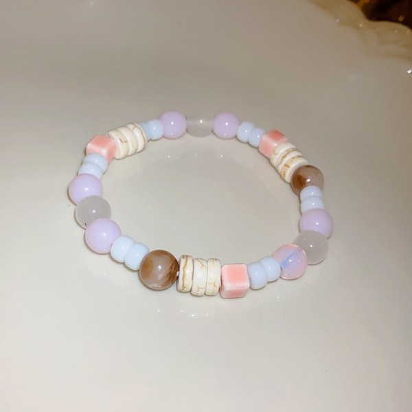 3 stk. søde Macaron armbåndsringe stjerne firkant til at pynte håndleddet