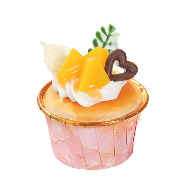 Fake Cupcake Prop Vacker frukt dekorativ PU-modell