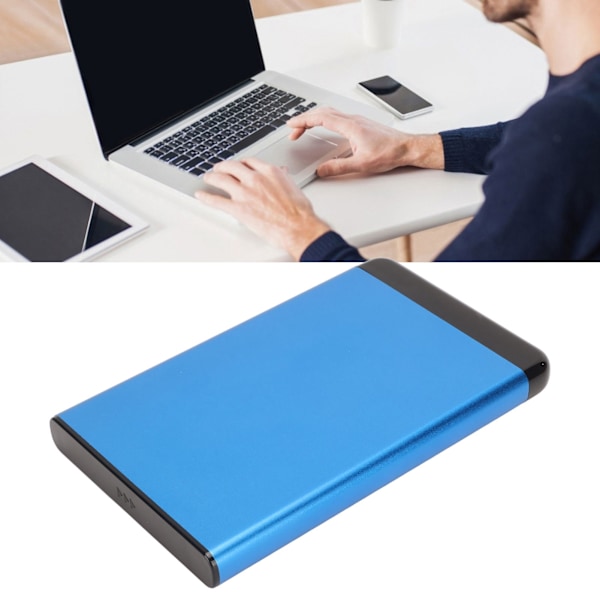 Extern Hårddisk 2,5 Tum USB3.0 5Gbps Överföring Plug and Play Ultratunn Mobil Hårddisk för Dator TV Telefon Blå 160GB