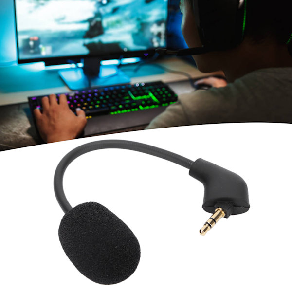 3,5 mm Mikrofon med Brusreducering, Ersättningsmikrofon för Gaming, för HyperX Cloud II Hurricane Tomahawk