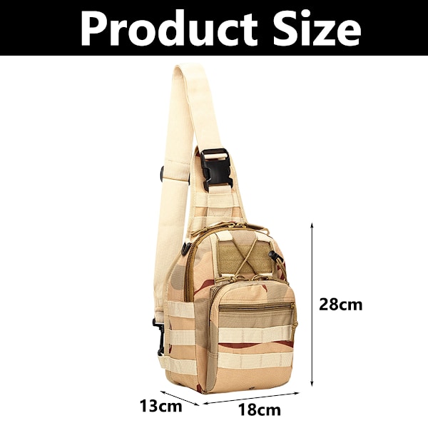 Ryggsäck för utomhusbergsklättring, bröstväska, messengerbag, vandring, unisex