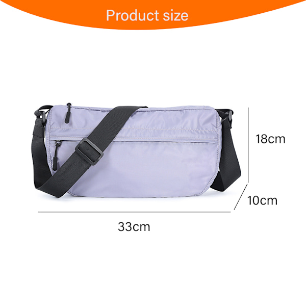 Vattentät Midjeväska Crossbody Sportväska Vikbar Lätt Nylon Axelväska för Resor Avslappnad Dagryggsäck med Extra Plånbok för Vuxna Tonåringar