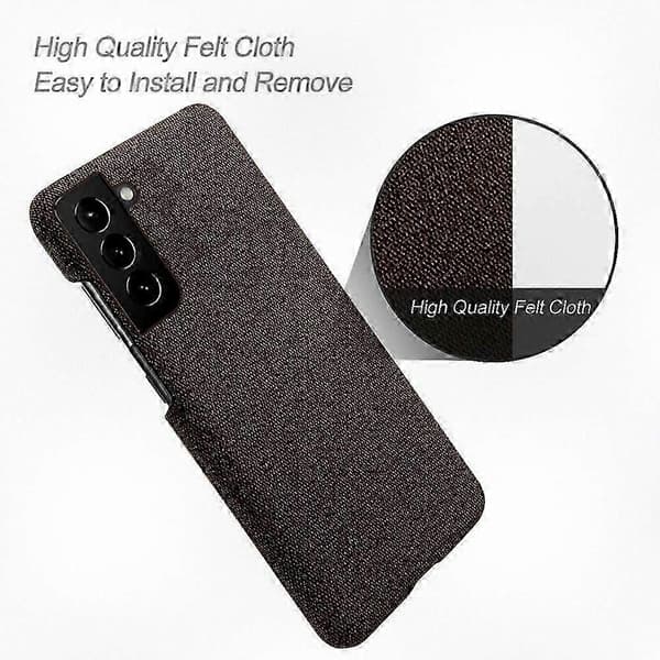 Well-protected hard plastic case with fabric back, compatible with certain Galaxy S21 FE models of a certain brand