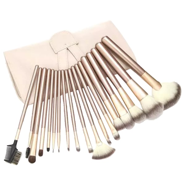 Sminkborste Set  Premium Syntetisk Foundation Puder Concealers Ögonskuggor Rouge Sminkborstar