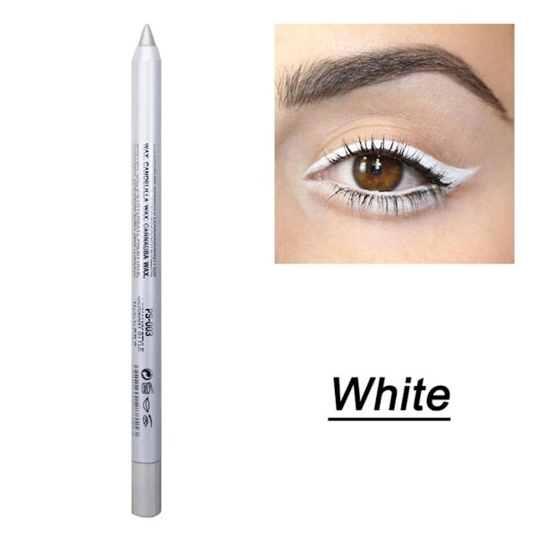 3 Färgade Matta Eyelinerpennor med Pennavässare, Färgade Eyelinerpennor, Pärlglänsande Eyelinerpennor för Kvinnor Vattentät Makeup