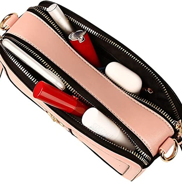 Naisten olkalaukku, PU-nahkainen crossbody-laukku, kameratyylinen käsilaukku