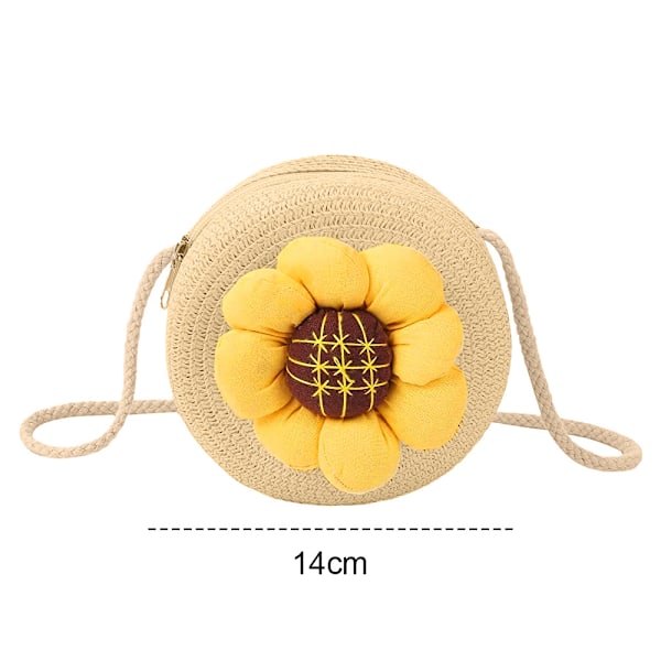 Halm Rund Håndtaske Cross Body Strandtaske Julegave