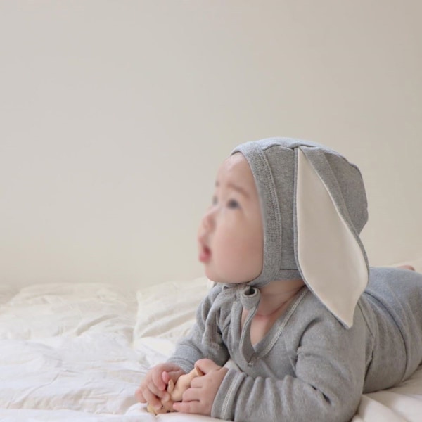 Barnkläder kostym barn basrock baby vår och höst hem kläder pyjamas (grå)