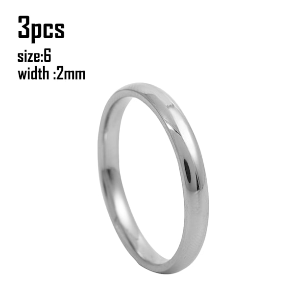 Titanium Ring Plain Dome Högpolerad Vigselring