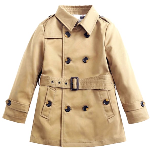 Drengenes Klassiske Peacoats Kjolefrakker Børne Efterår Toggle Trench Jakker Overfrakke