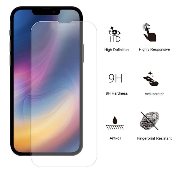 2 stk. Hærdet glas iPhone 14 - Skærmbeskytter Transparent iPhone 14