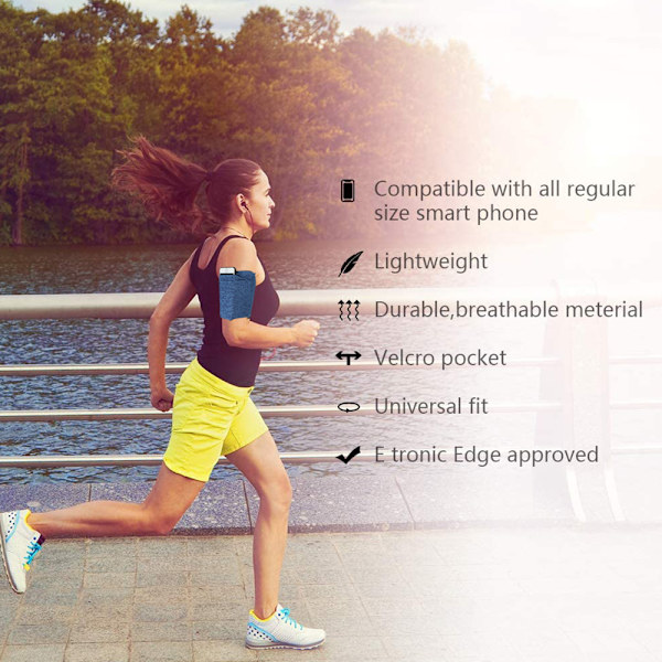 Urheiluranneke iPhone 12/11/8/7/6/SE/X/XR/XS/Max/Pro ja Samsung Galaxy S20/S10/S9/S8/Plus -puhelimille. Juoksuranneke puhelimen pidike kotelo treeniin,