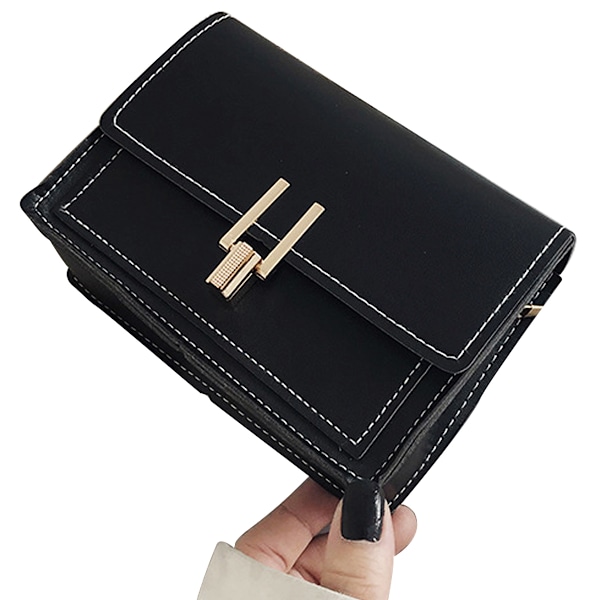 Färgblockerade Crossbody-väskor för Kvinnor Läder Cross Body Plånböcker Söta Designer Handväskor Axelväska