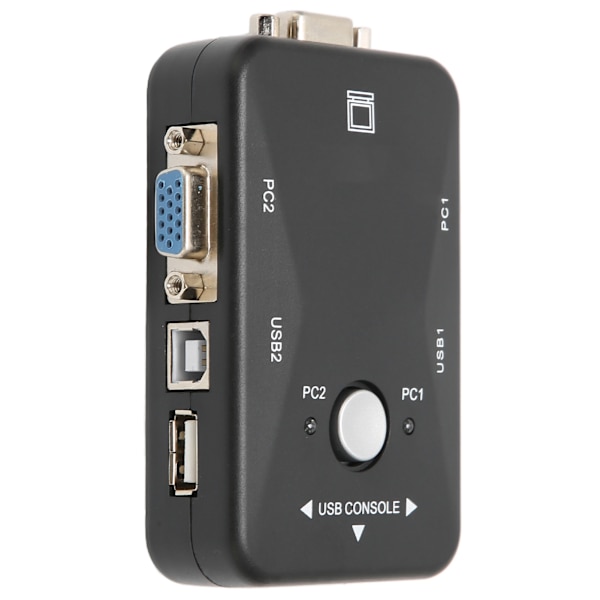 USB 2.0 KVM-switch 1920x1440 2-ports Dubbelskärm KVM-switch för WIN95 98 98SE 2000 ME XP