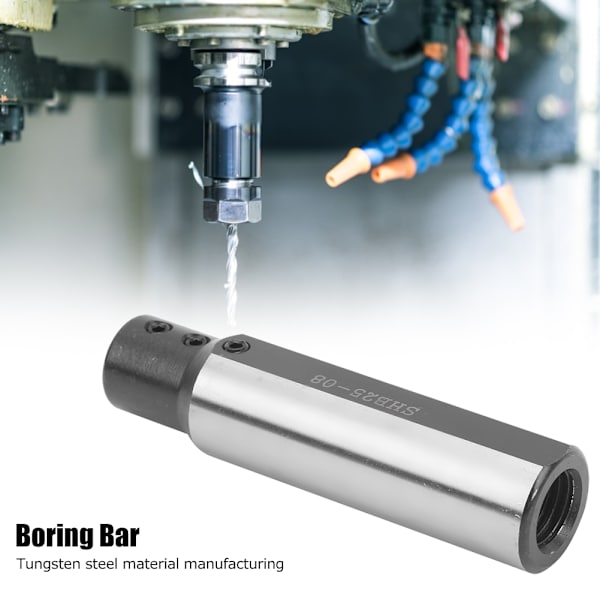 Drejebænk Værktøj Boring Bar Lille Bore Indre Hul Wolfram Stål SHB25‑08 Φ8mm