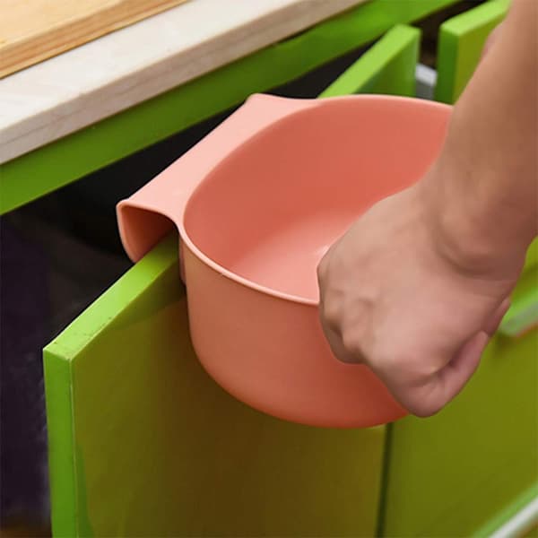 Organic Countertop Waste Bin, Durable Material Hanging Trash Can Kitchen Accessory for Multifunctional Use