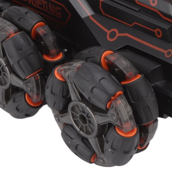 RC Stuntbil 2.4G Gesterstyrning 360 Graders Rotation Dubbel Fjärrkontroll Svingarm 6 Hjul RC Off Road Stuntbil Orange
