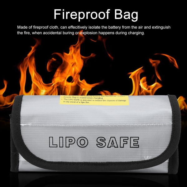 Brandsäker väska LiPo Batteri Explosionssäker Säkerhetsväska Påse
