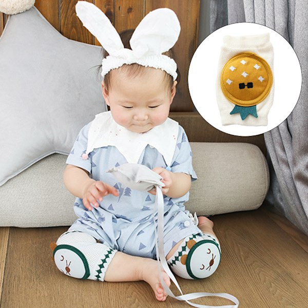 Baby Knæbeskyttere til Krabling, Unisex Baby Anti-Slip Knæbeskyttere