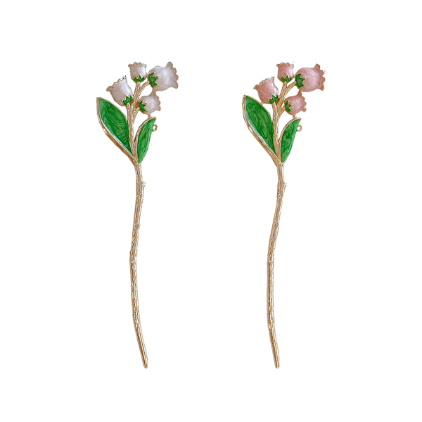 2 st hårpinnar blomma legering hårpinnar blomma dekor hårnål håraccessoarer för kvinnor flickor långt hår