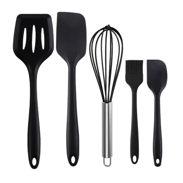 Baking Utensils Set, 5 Pcs Silicone Spatula Set -  Cooking