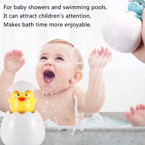 Baby Badelegetøj, Flydende Sprinkleræg Børns Vandsprøjte Legetøj Søde Badelegetøj til Bad Brusebad Swimmingpool