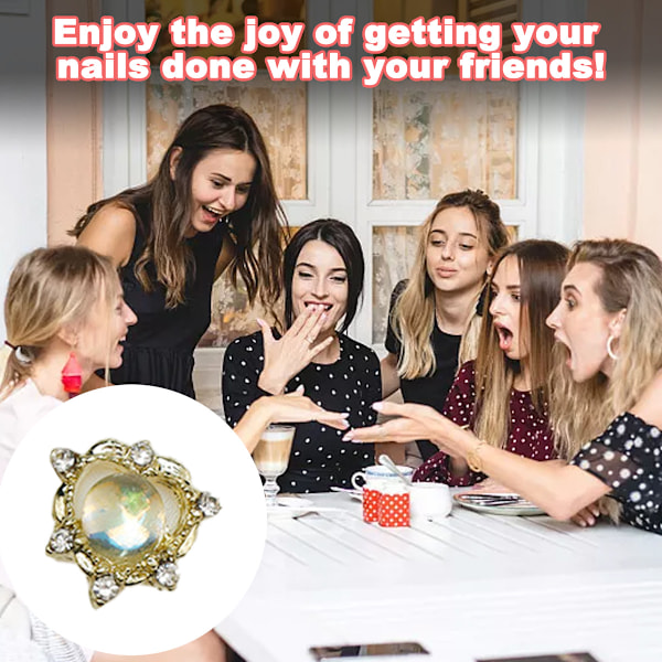15 Zirkon Manicure Bor Alloy Kærlighed Hjerte Hvid, rosafarvet, orange, søblå diamant neglepynt