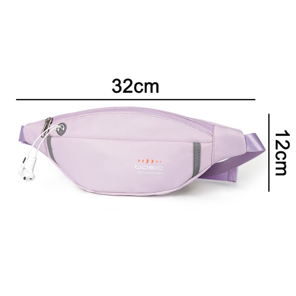 Fanny Pack til Mænd Kvinder Talje Vandafvisende til Mobiltelefon, Træning Udendørs Mode Bælte Talje Taske Pakke