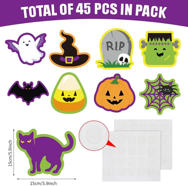 45 dele Halloween-udskæringer til opslagstavle