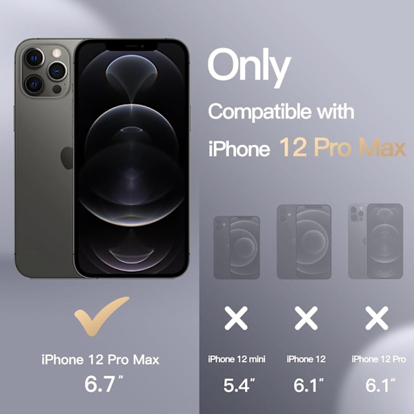 Matt Black iPhone 12 Pro Max Case – Sleek & Durable