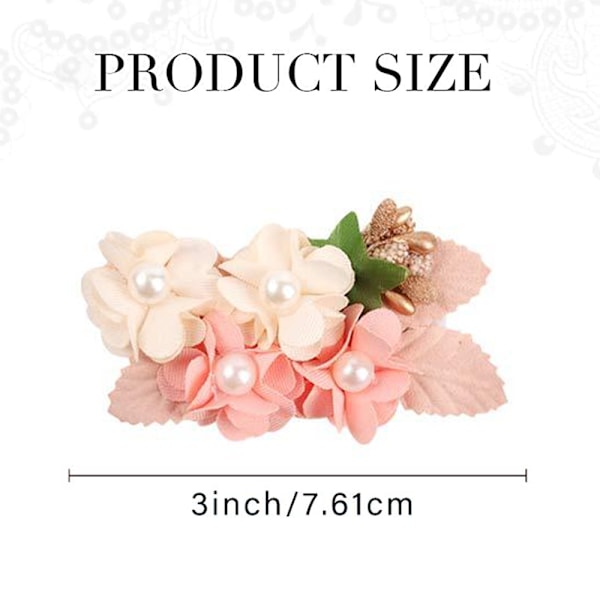 Blomsterhårklipp for jenter, 6 stk. blomsterhårtilbehør for baby, småbarn, tenåringsjenter, gaver, ulike stiler