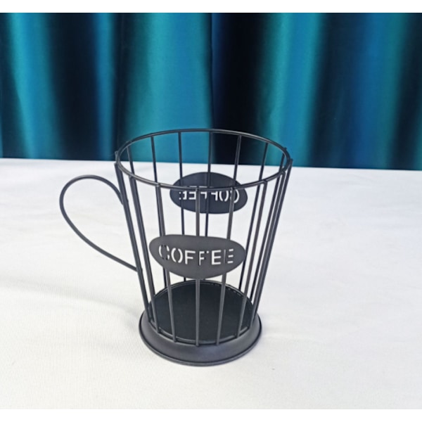 Förvaringskorg Hushållskök Förvaringskopp$ Tråd Kaffekapsel Förvaringskorg Rak sida Cup$ Förvaringskorg Rak sida Kopparform Järnfrukt