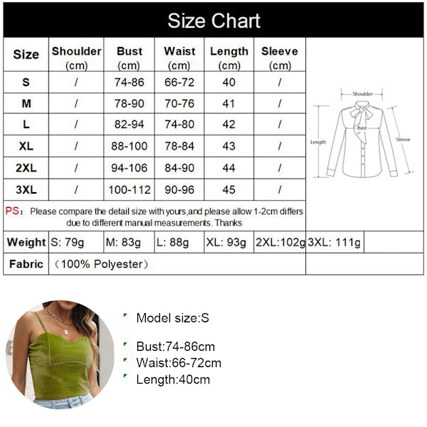 Dame Casual V-hals Afgrænset Top Spaghettirem Fløjl Cami Tank Ærmeløs Top Camisole