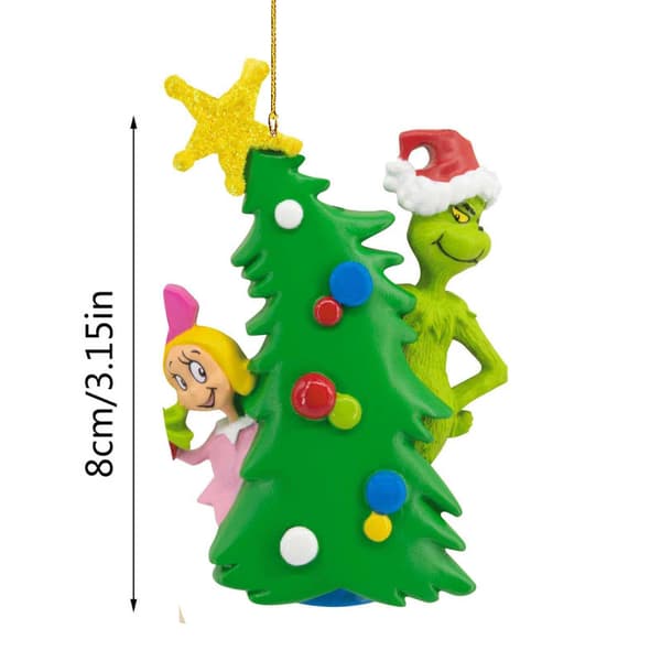 Grinch Christmas Ornaments - 6-pack
