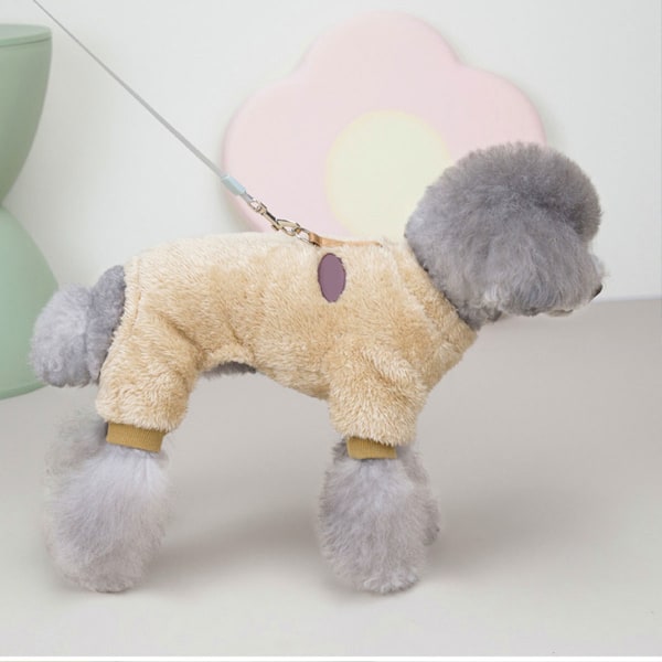 Hundefleece-Pyjamas, Hundevintertøj til Små Hunde Piger, Kæledyrs Jumpsuit, Kattetøj